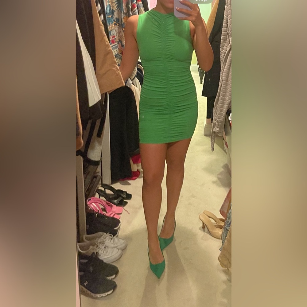 Green Zara Mini Dress